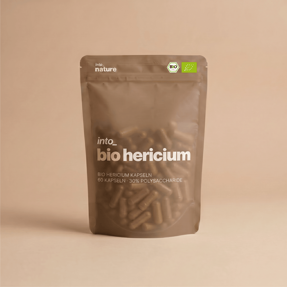 Into Nature Bio Hericium – Originalpackung mit 60 Kapseln